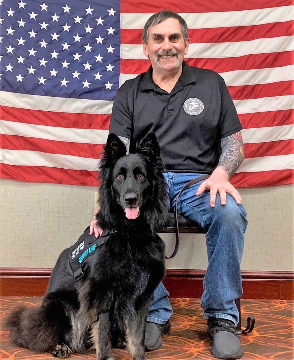 Craig and Foxy medical service dog